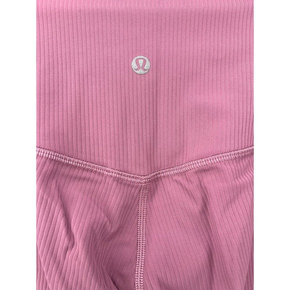 Lululemon Align Ribbed High Rise Leggings Velvet Dust W5FJTS Inseam 25" Size 4 - Picture 5 of 8